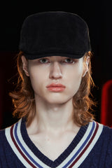 LOGO CORDUROY HUNTING CAP / BLACK