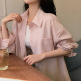 [MADE] Alo, stripe overfit shirt