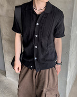 Tiban Cable Knit Short‑Sleeve Cardigan