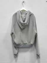 WAFFLE HOOD ZIP-UP (2C)
