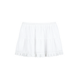 April Banding Mini Skirt White