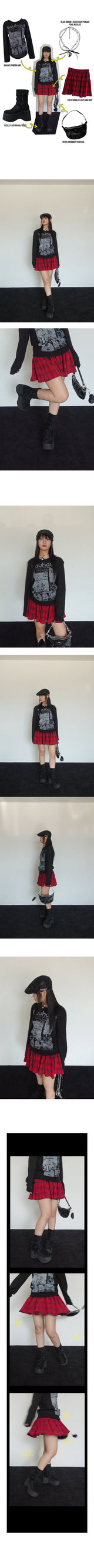 BUCKLE PLATFORM HALF BOOTS (BLACK)