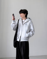 Rising Check Hood Zip-Up