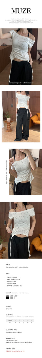 スターシャーリングハーフTシャツ(3color)