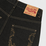 Ducks embroidery carpenter denim pants -1C
