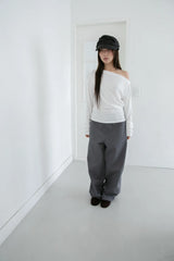 fall button pocket wide pants(2colors)