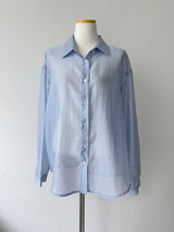 Ver Tencel See-through Loose Fit Shirt