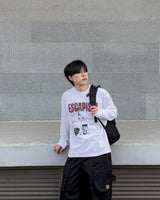 エスカングラフィックロングスリーブTシャツ