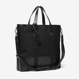 Dual Top Canvas Tote Bag_Black