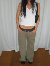 Cady low cotton pants