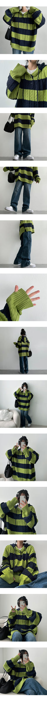 Tuben Twisted Warmer Knit Hood (5 colors)