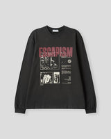 エスカングラフィックロングスリーブTシャツ