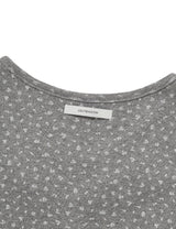 フラワー レース スリーブレス(GREY)