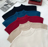 Rosley Half Neck Cap-Sleeve Knit