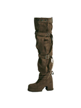 BUCKLE THIGH HIGH BOOTS