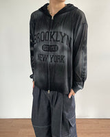 Brue Spray Mesh Hoodie Zip-up