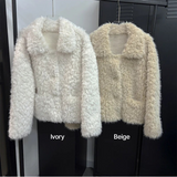 [F/W]ソフトブークレヘアファージャケット(2color)