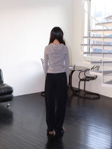 コーデュロイストラップパンツ (BLACK)