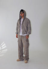 [UNISEX] Vintage Washing Cargo Wide Pants
