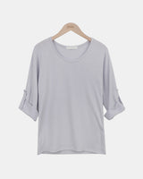 キーン ロールアップ 7分袖Tシャツ