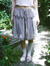 CHIFFON LACE MIDI SKIRT (2COLOR)
