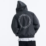 BACK ROUND WINDBREAKER (Black, Charcoal)