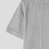 Crop Panel Pigment Half T-Shirt (4color) (No.974)