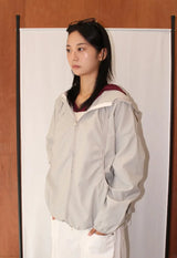 SHIRRING HOODED WIND JACKET