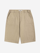 REGULAR WIDE WORK HALF PANTS (BEIGE)
