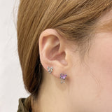[SET] オーロラバタフライリボンピアス