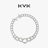 KVK VENOM series of spider web necklaces