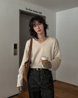 Robben Mohair Deki V-neck Knit
