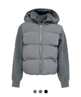 Rion Mixed Knit Puffer Jacket