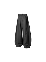RELABEL Element of Time (cont'd) Pleated Double-waisted, Draped Scimitar-contoured Suit Trousers