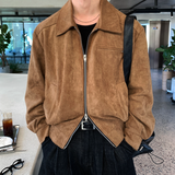 ライガー ツーウェイ スエード ブルゾン ジャケット