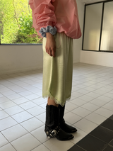 satin lace top