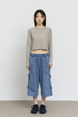 (W) Vacant Striped Top