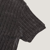 Veloa ribbed henley neck knit (4color)