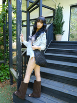 open toe half boots