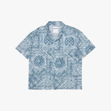 smoke paisley open collar shirt_blue