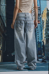 FOLDING SAGGING DENIM