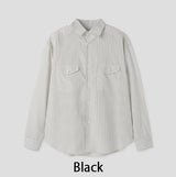 ピアス ツーポケット ストライプシャツ