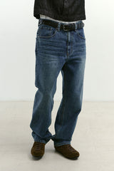 Cut-Off Full Grain Leather Belt (Black)