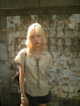 aldiyouu line product T-shirt Beige