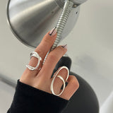 [925silver] Line art ring