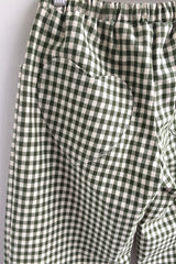 Heart Pocket Check Pants