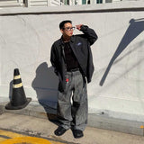 Striped Non-Fade Denim Pants