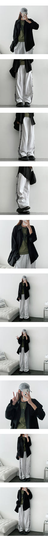 Valet Side Two Line Ribbon Sweat Pants (6 colors)