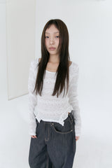 rose frill top(2colors)