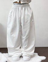 STREET PATCH WIDE PANTS 🤎🤍🖤3COLOR